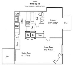 Harbor 1X1B 015 015 floor plan